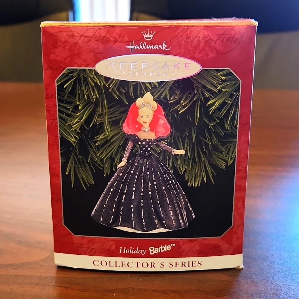 Hallmark Holiday Barbie ornament 1998, in box.